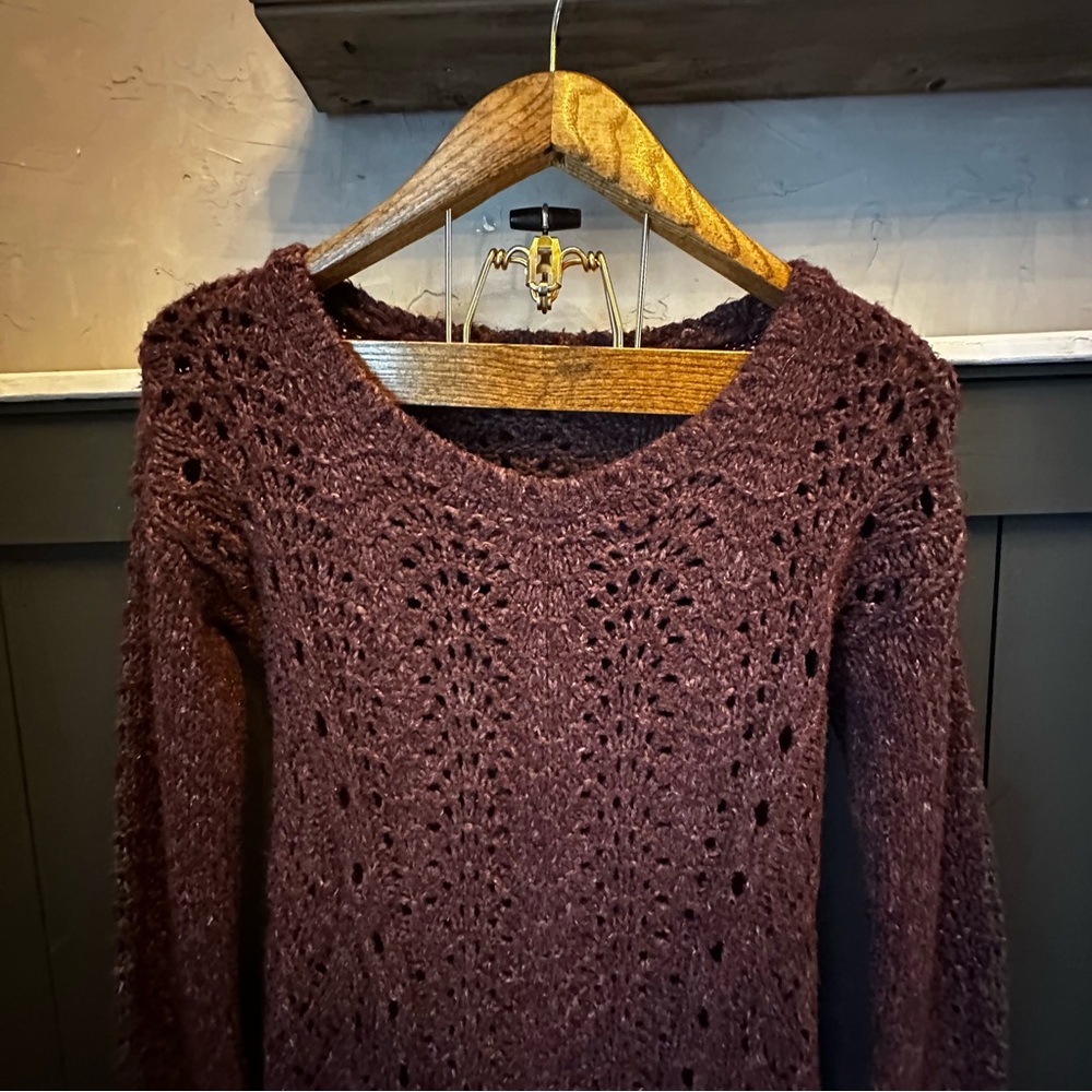 Maurices Womens Purple Tunic Sweater Long Sleeve Pullover size Small - Picture 5 of 12